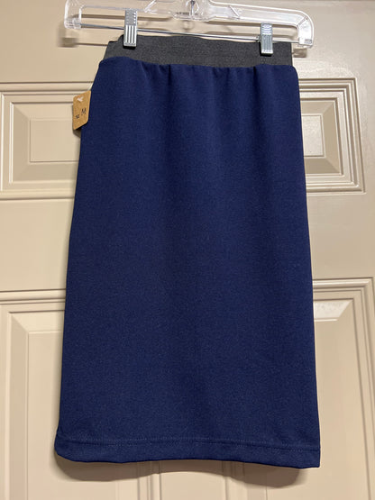 Girls long dressy straight skirt in mocha color by Silver Spoons Designs for small girls, featuring a stylish and comfortable fit.
