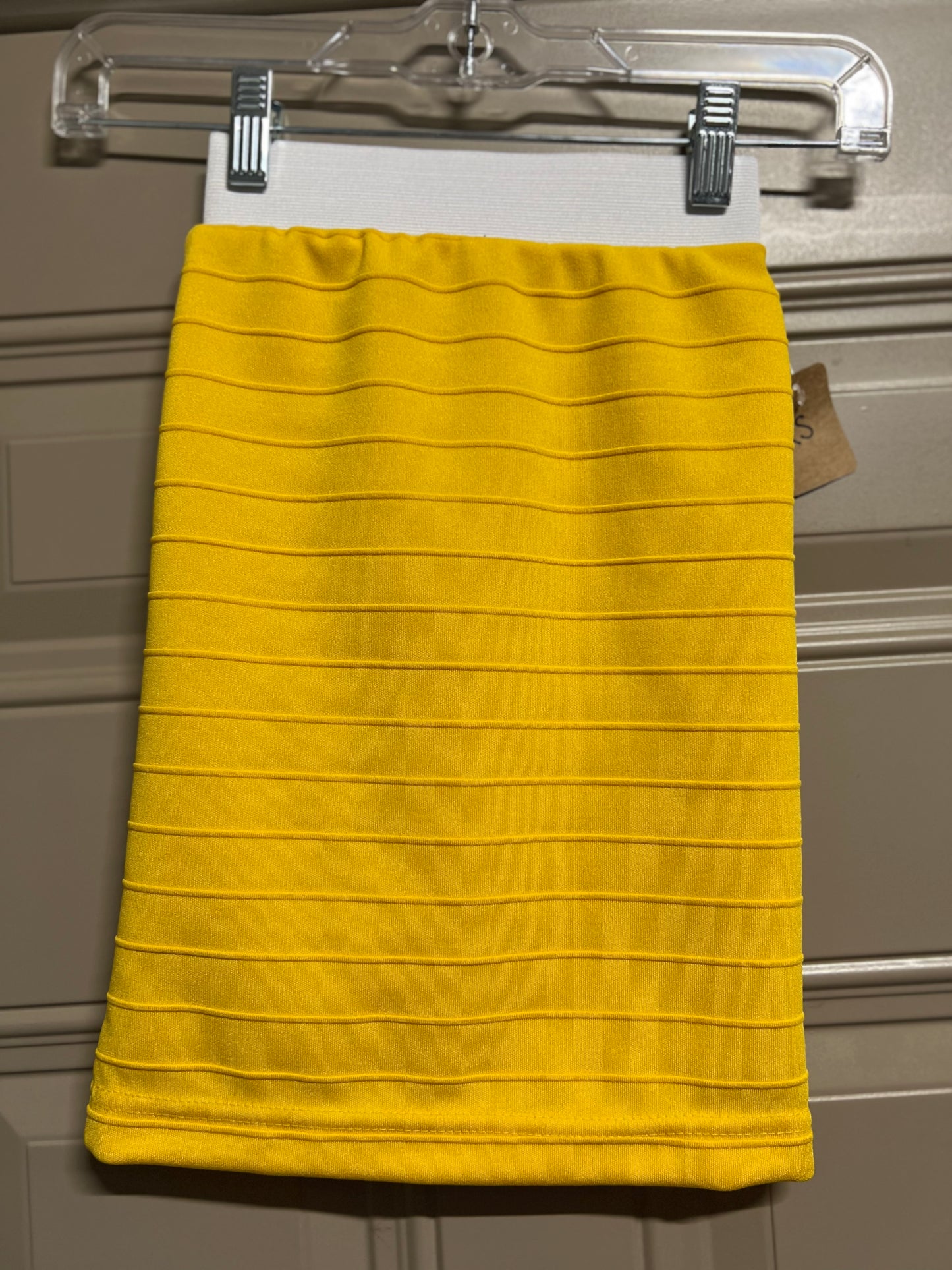 Girls long dressy straight skirt by Silver Spoons Designs, XSmall size, mocha color, stylish and comfortable for girls.