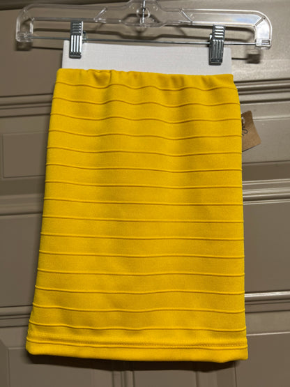 Girls long dressy straight skirt by Silver Spoons Designs in mocha, small size, with a sleek, elegant style.