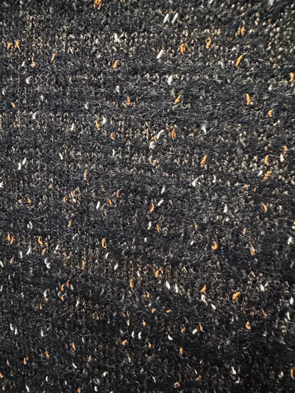 VOCAL black flecked cardigan jacket knit detail