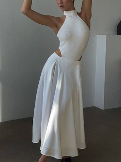 Black high-waisted long dressy skirt by WholesaleSir, elegant and stylish for formal occasions.