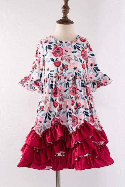 Ruby Poppy Girls Maxi Dress: 18/24mo