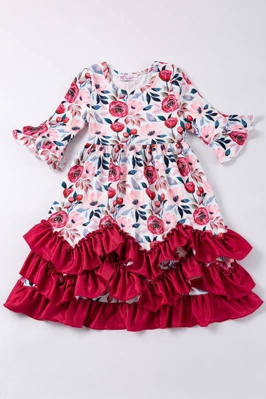 Ruby Poppy Girls Maxi Dress: 18/24mo